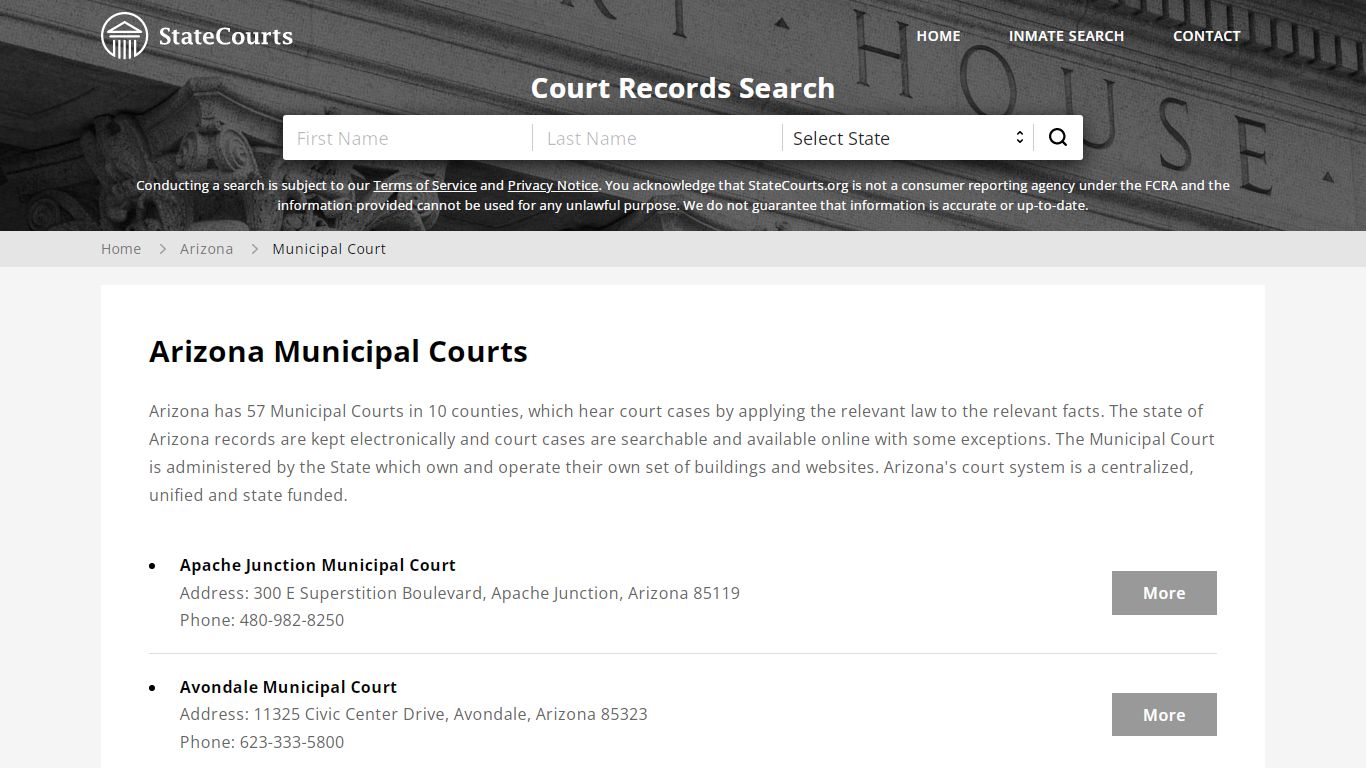 Arizona Municipal Courts - StateCourts